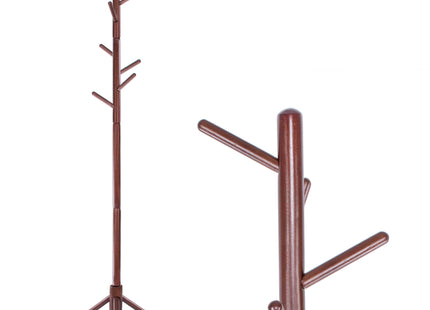 Staande Kapstok | Hout | 8 Haken | Donker Hout  | 175 cm