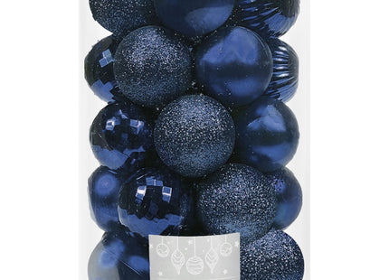 Kerstballen | 20 Stuks | 6 cm | Marineblauw
