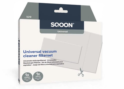 SQOON® Universele Filterset (SQ18) – Motorfilter 130x310 mm & Microfilter 140x230 mm