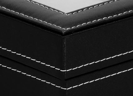 Horlogedoos - Horlogebox - Horlogeopberger  - Zwart - Grijs - 10 Horloges