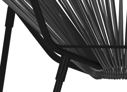 Tuinstoel - Draad - Rotan - Grijs  - 87 x 70 x 73 CM