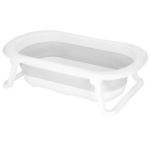 Opvouwbaar Baby Bad - Opvouwbaar - Draagbaar - Met Stop - Tot 12 Maanden - 40 L - Wit - 79 x 49 x 22 cm