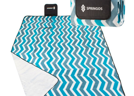 Picknickkleed | Picknickdeken | Buitenkleed | Picknick | 200 x 160 cm | Blauw/Wit