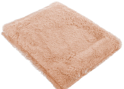 Plaid | Sprei | Deken | 200 x 220 cm | Pluche | Peach