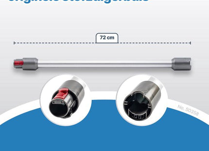 SQOON® - Zuigbuis geschikt voor Dyson V7, V8, V10, V11 en V15 zilvergrijs - Model 969109-06