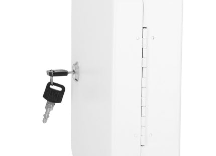 Sleutelkluis | Sleutelkast | Sleutelbox | 20 Haken | 20 x 16 x 7,5 cm | Wit