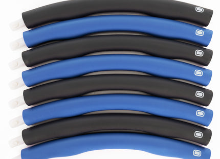 Hoelahoep - Hoepel - Fitness - Opvouwbaar - Cardiotraining - Massage - Grijstinten - Blauw - 88 Cm