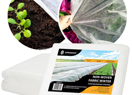 Vliesdoek - Plantenbescherming - 50g/M2 - 5x3.2 M - Wit