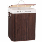 Wasmand | 100L | Bamboe | Bruin/Wit