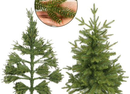 Kunstkerstboom | Natuurlijk Sparrenhout | 90 cm | Zonder Verlichting