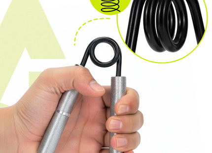 Handtrainer | Handknijper | Zwart/Zilver | 68 Kg