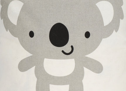 Opbergmand - Speelgoedmand - Kledingmand - Organizer - Handvatten -Panda - Crème