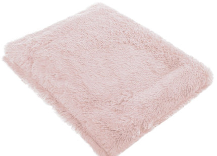 Plaid | Sprei | Deken | 160 x 200 cm | Pluche | Lichtroze