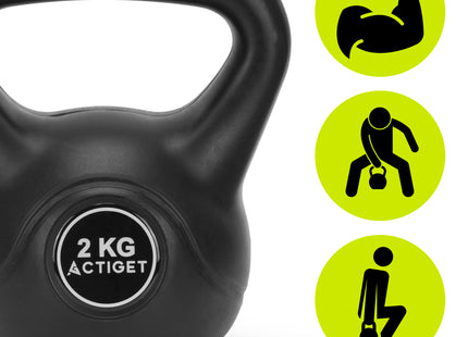 Kettlebell | Kettle Bell | Zwart | 2 kg