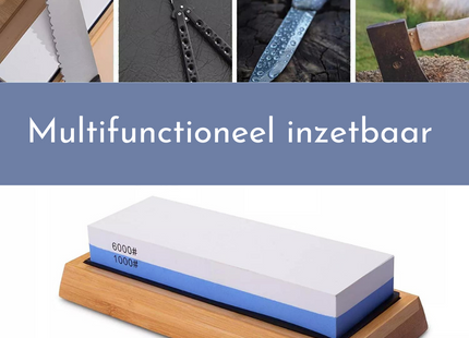 Wetsteen | Messenslijper | Slijpsteen voor messen | Korrel 1000/6000