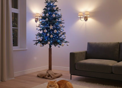 Kunstkerstboom Op Stam | Dennenhout | 220 cm | Zonder Verlichting