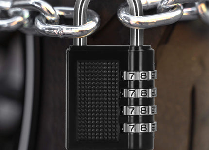 Hangslot - Slot - 4 Cijferig - Bagage - Zwart