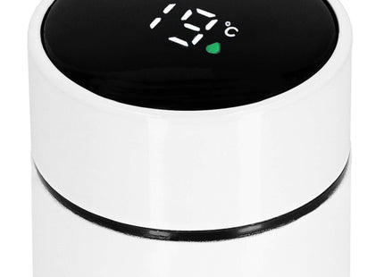 Thermosfles - Thermoskan - LCD- Display - 500 ML - RVS - Wit