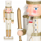 Notenkraker Kerst | 38 cm | Wit/Goud