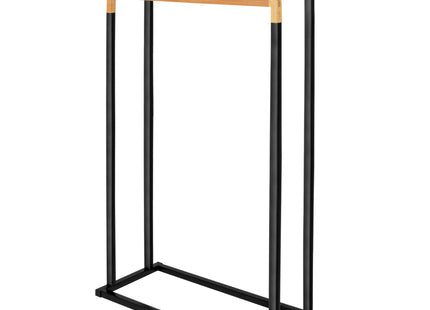 Handdoekrek | Metaal/Hout | Staand | Zwart
