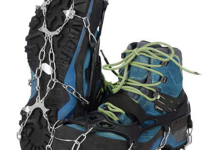 Sneeuwgripzolen - Sneeuwijzers -  Spikes voor Schoenen - Anti-Glij Ijzers - Anti Slip - Zilver - Zwart - 41 - 45