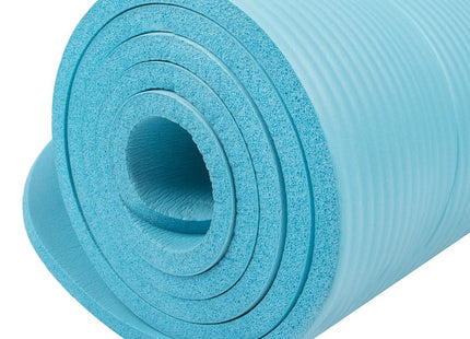 Yoga Mat | Fitnessmat | Premium Kwaliteit | Anti Slip | 61 x 183 x 1 cm | Blauw