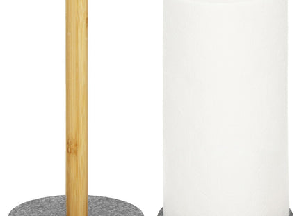 Keukenrolhouder | Keukenrol | 29.5 cm | Naturel/Grijs
