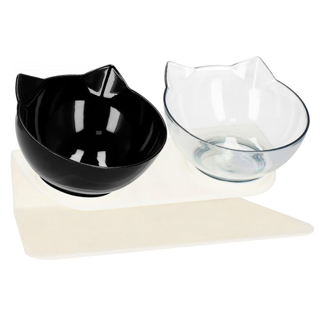Voerbak Kat | Waterbak | Kattenvoerbakjes | Drinkbak | Eetbak | Dubbel
