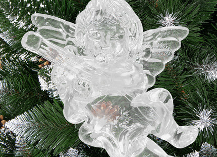 Kerstversiering | Kerstdecoratie Voor Binnen | Kersthanger | Kerstengel | Transparant | 4 Stuks | 6 cm