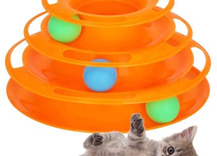 Kattenspeelgoed |Kattenspeeltjes | Kattenballentoren | Dierenspeelgoed |  Multicolor