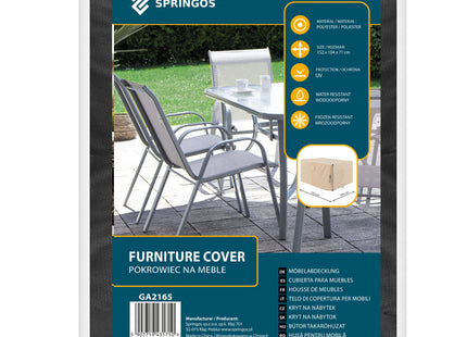Tuinmeubelhoes - Waterdicht - Hoes - Polyester -  152 x 104 x 71 cm - Zwart