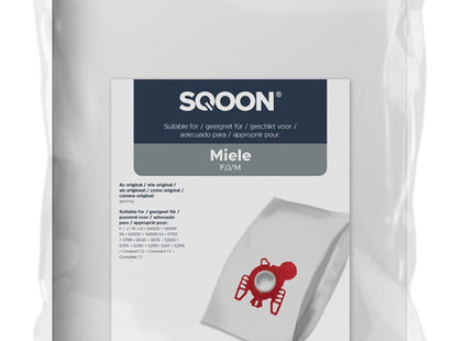 SQOON® Stofzuigerzakken - Geschikt voor Miele F / J / M FilterPlus 3-D - 10 Stuks
