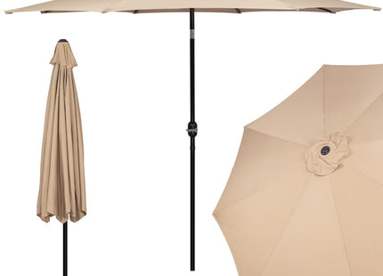 Parasol | Parasols | Kantelbaar | Met Ventilatie | Taupe | 300 cm