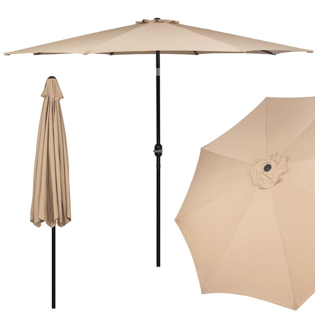 Parasol | Parasols | Kantelbaar | Met Ventilatie | Taupe | 300 cm