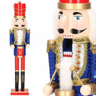 Notenkraker Kerst | 51 cm | Blauw/Rood/Goud/Zwart