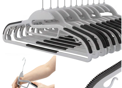 Kledinghangers | Kledinghanger | 30 Stuks | Anti-slip | Zwart | Kunststof