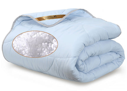 2-in-1 Dekbed - 160 x 200 cm - Blauw- Dekbed zonder overtrek - Anti Allergie & Ademend - All Year Dekbed - Zomerdekbed & Winterdekbed