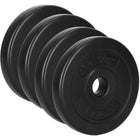 Halterschijven | 4 x 1.25 kg | Kunststof | Zwart