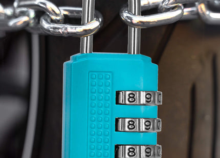 Hangslot - Slot - 3 Cijferig - Bagage - Blauw