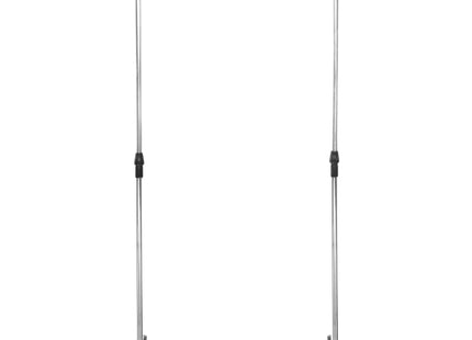 Kledingrek - Schoenenrek - Aluminium - Kunststof -Inclusief - Wielen 45x150x160