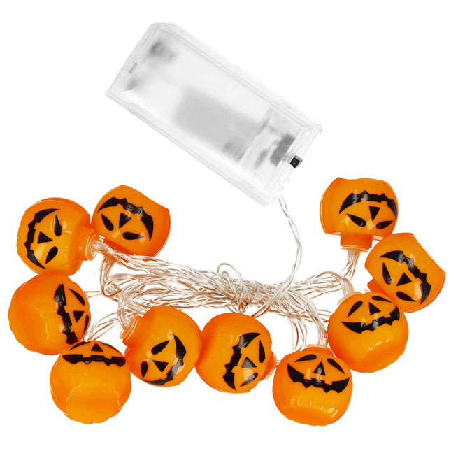 Halloween Decoratie - Lichtslingers - Verlichting - Pompoenen - 10 LED