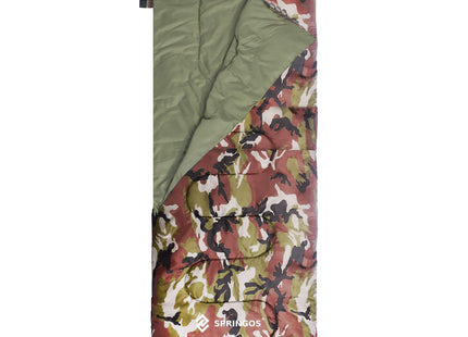 Slaapzak Kamperen - 210 x 73 cm - Dekenmodel - Inc. Draagtas - 8 t/m 20°C - Legergroen