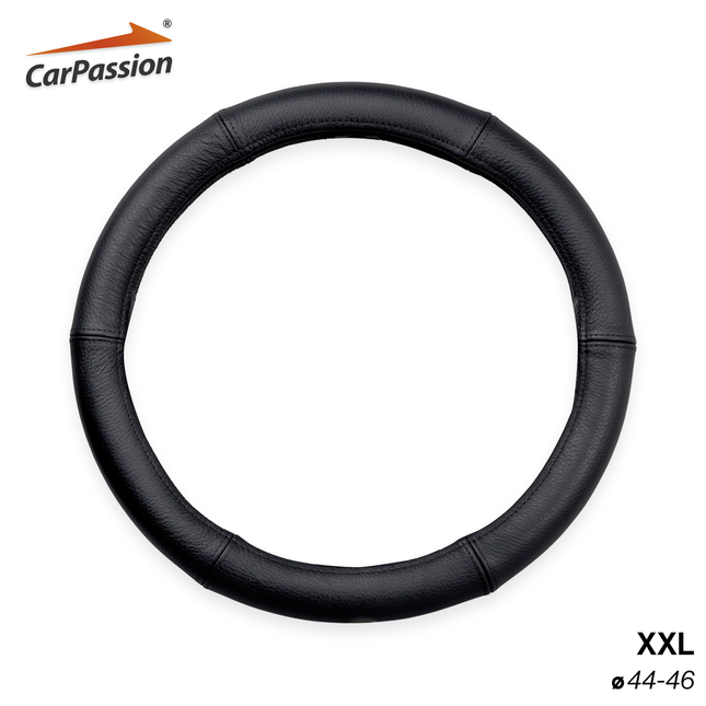 CarPassion Stuurhoes - Steering Cover - Leer - Ø 44-46 CM
