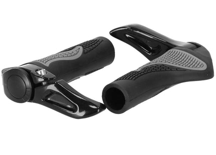 Handvatten Fiets | Handvatten | 14 cm | Zwart/Grijs