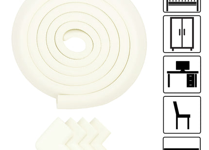 Hoekbeschermers - Meubelrandbeschermers - Kindvriendelijk - Veilig - Creme - 10 Stuks