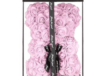 Rozen Beer | Rozenbeer | Rose Bear | Rozen Teddybeer | Liefde | Inclusief Giftbox | 27 x 17 x 16 cm | Roze
