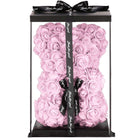 Rozen Beer | Rozenbeer | Rose Bear | Rozen Teddybeer | Liefde | Inclusief Giftbox | 27 x 17 x 16 cm | Roze