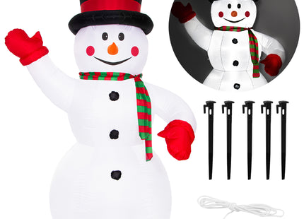 Opblaasbare Sneeuwpop - Buitendecoratie - Zelfopblazend - 180 x 80 cm