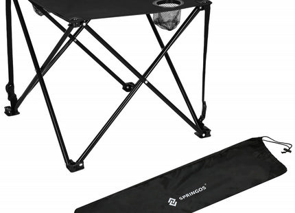 Campingtafel Inklapbaar | Inclusief Draagtas | Polyester | Zwart