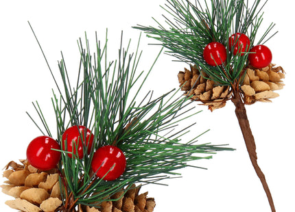 Kersttak | Decoratie | Rood | Kransen | 20 cm
